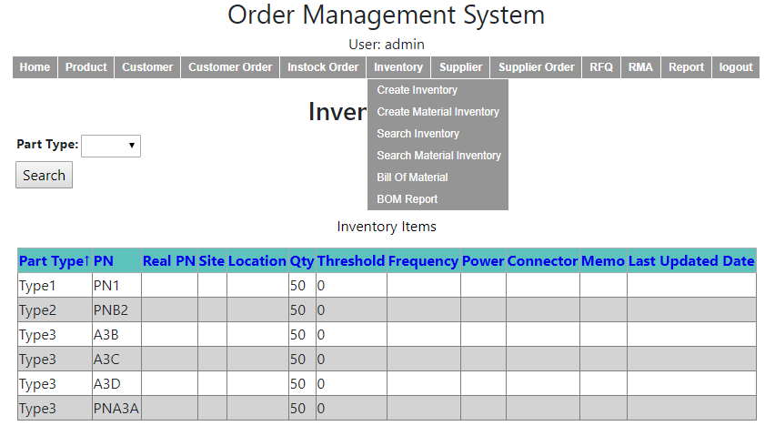 Inventory search