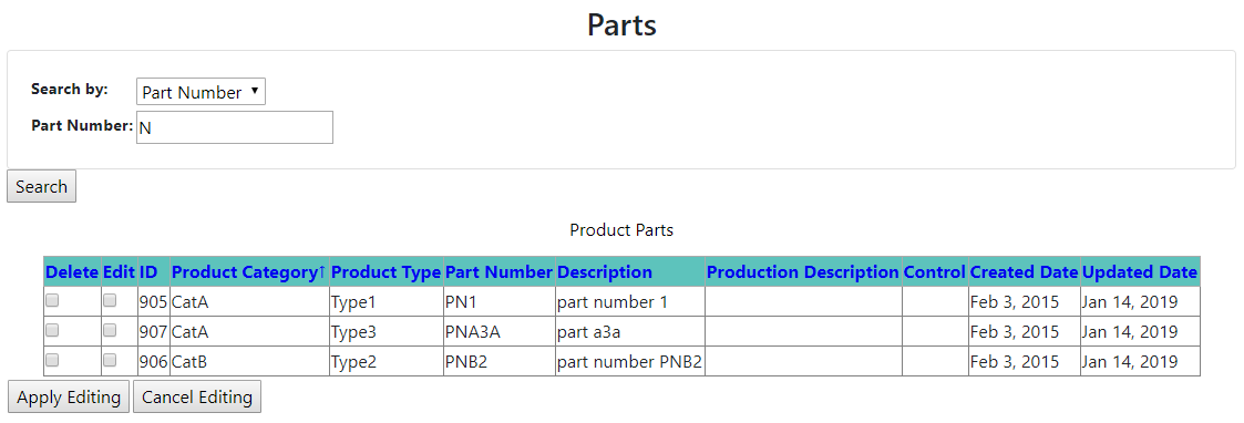 Search Parts